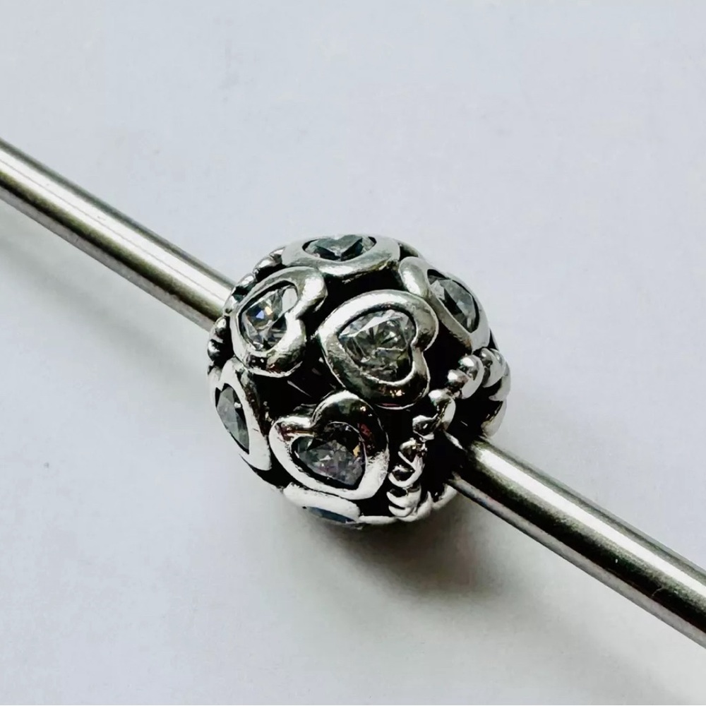 Pandora Love All Around Charm with Clear Cz